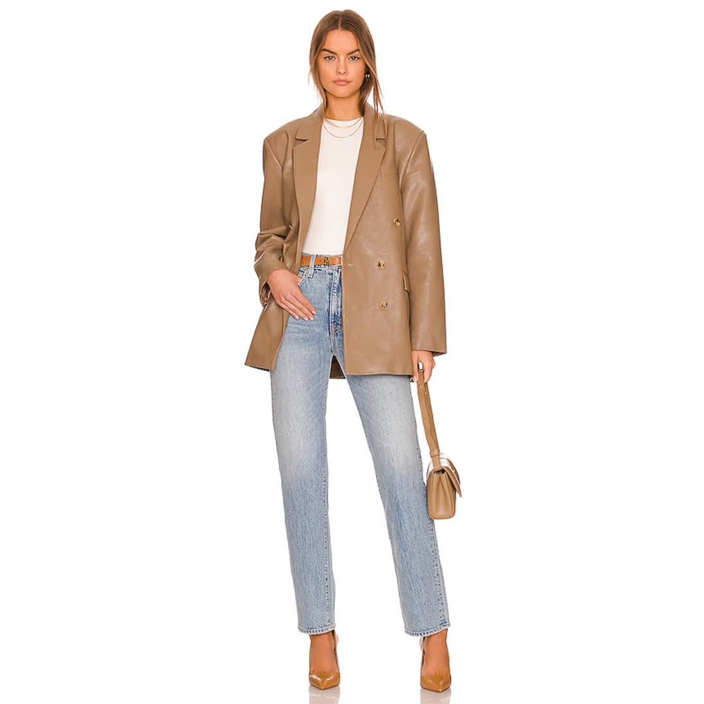 Pistola Roman Oversized Blazer in Taupe - Picture 4 of 4